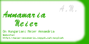 annamaria meier business card